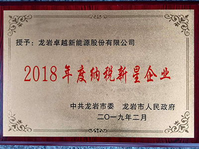 2018年度納稅新星企業